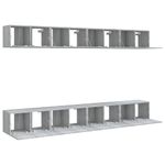 Casa si Gradina - Mobilier - Seturi de mobilier - Seturi living - Set dulapuri TV, 8 buc., gri sonoma, 60x30x30 cm, lemn prelucrat - Infinity.ro