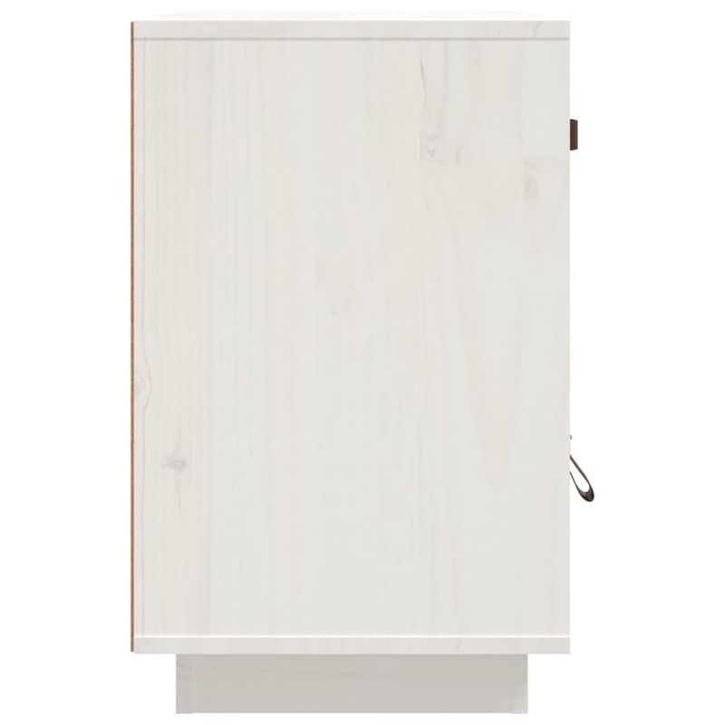 Casa si Gradina - Mobilier - Comode si corpuri - Noptiere - Noptiera, alb, 40x34x55 cm, lemn masiv de pin - Infinity.ro