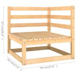 Casa si Gradina - Gradina si terasa - Mobilier exterior - Seturi mobila gradina - Set mobilier de gradina, 9 piese lemn masiv pin - Infinity.ro