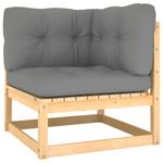 Casa si Gradina - Gradina si terasa - Mobilier exterior - Seturi mobila gradina - Set mobilier de gradina cu perne, 5 piese, lemn masiv de pin - Infinity.ro