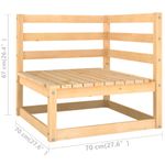 Casa si Gradina - Gradina si terasa - Mobilier exterior - Seturi mobila gradina - Set mobilier de gradina cu perne, 5 piese, lemn masiv de pin - Infinity.ro