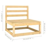 Casa si Gradina - Gradina si terasa - Mobilier exterior - Seturi mobila gradina - Set mobilier de gradina cu perne, 5 piese, lemn masiv de pin - Infinity.ro