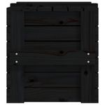 Casa si Gradina - Mobilier - Organizare si depozitare - Cutii depozitare - Cutie de depozitare, negru, 58x40,5x42 cm, lemn masiv de pin - Infinity.ro