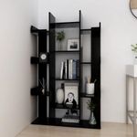 Casa si Gradina - Mobilier - Biblioteci si rafturi - Biblioteci - Biblioteca, negru, 86x25,5x140 cm, PAL - Infinity.ro