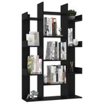Casa si Gradina - Mobilier - Biblioteci si rafturi - Biblioteci - Biblioteca, negru, 86x25,5x140 cm, PAL - Infinity.ro
