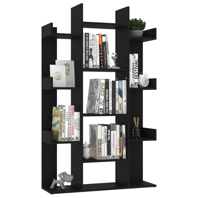Casa si Gradina - Mobilier - Biblioteci si rafturi - Biblioteci - Biblioteca, negru, 86x25,5x140 cm, PAL - Infinity.ro