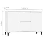 Casa si Gradina - Mobilier - Comode si corpuri - Comode - Servanta, alb, 104x35x70 cm, PAL - Infinity.ro