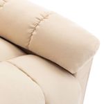 Ingrijire personala si Cosmetice - Sanatate si wellness - Articole wellness - Fotolii de masaj - Fotoliu de masaj rabatabil, crem, material textil - Infinity.ro