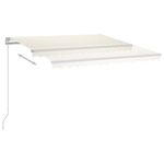 Casa si Gradina - Gradina si terasa - Umbrele si pavilioane - Umbrele - Copertina retractabila manual LED, crem, 450x350 cm - Infinity.ro