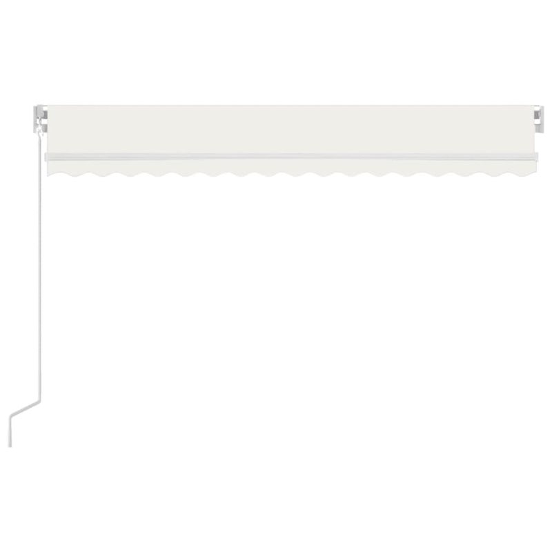 Casa si Gradina - Gradina si terasa - Umbrele si pavilioane - Umbrele - Copertina retractabila manual LED, crem, 450x350 cm - Infinity.ro