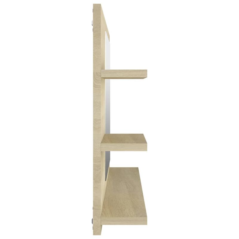 Casa si Gradina - Mobilier - Comode si corpuri - Masute de toaleta - Oglinda de baie, stejar Sonoma, 90 x 10,5 x 45 cm, PAL - Infinity.ro