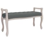 Casa si Gradina - Mobilier - Canapele si coltare - Banchete - Banca, gri inchis, 110x45x60 cm, textil - Infinity.ro