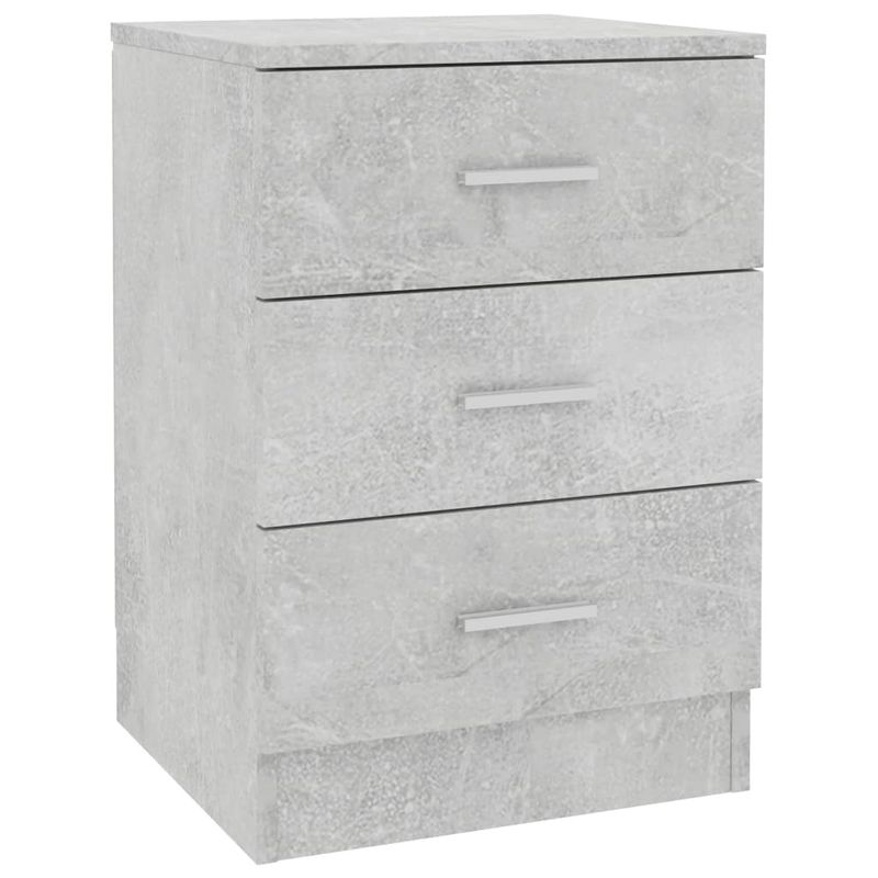 Casa si Gradina - Mobilier - Comode si corpuri - Noptiere - Noptiera, gri beton, 38x35x56 cm, PAL - Infinity.ro