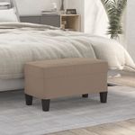 Casa si Gradina - Mobilier - Canapele si coltare - Banchete - Banca, gri taupe, 70x35x41 cm, microfibra - Infinity.ro