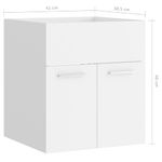 Casa si Gradina - Mobilier - Seturi de mobilier - Seturi baie - Masca de chiuveta, alb, 41x38,5x46 cm, PAL - Infinity.ro