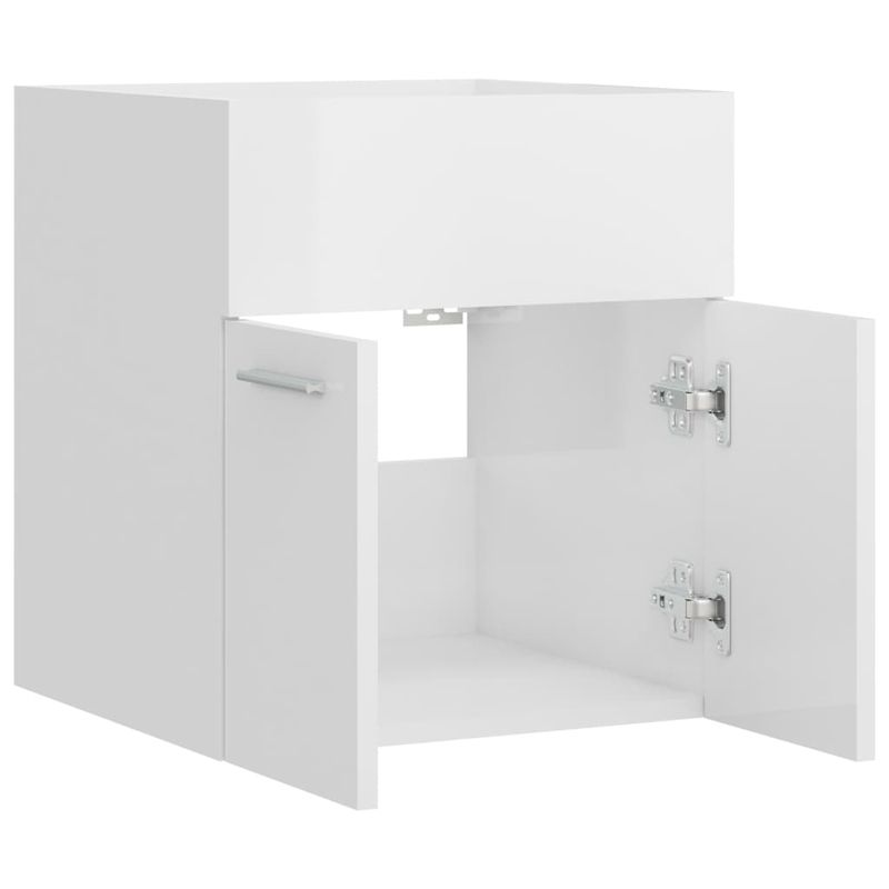 Casa si Gradina - Mobilier - Seturi de mobilier - Seturi baie - Masca de chiuveta, negru, 41x38,5x46 cm, PAL - Infinity.ro
