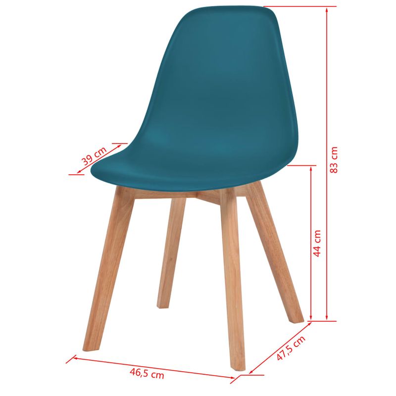 Casa si Gradina - Mobilier - Scaune si fotolii - Scaune - Scaune de bucatarie, 6 buc., turcoaz, plastic - Infinity.ro
