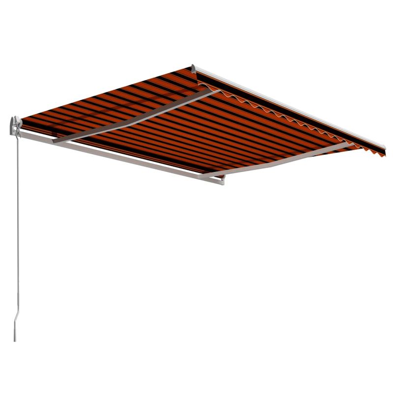 Casa si Gradina - Gradina si terasa - Umbrele si pavilioane - Umbrele - Copertina retractabila manual, portocaliu & maro, 450 x 300 cm - Infinity.ro