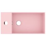 Casa si Gradina - Sanitare - Lavoar baie si accesorii - Lavoare si piedestale - Chiuveta de baie cu preaplin, roz mat, ceramica - Infinity.ro