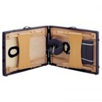 Ingrijire personala si Cosmetice - Sanatate si wellness - Articole wellness - Fotolii de masaj - Masa de masaj pliabila, 2 zone, violet, lemn - Infinity.ro