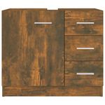 Casa si Gradina/Mobilier/Seturi de mobilier/Seturi baie - Masca de chiuveta, stejar fumuriu, 63x30x54 cm, lemn prelucrat - Infinity.ro