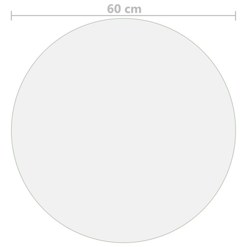 Casa si Gradina - Mobilier - Feronerie si accesorii mobila - Folie de protectie masa, transparent, Ø 60 cm, PVC, 2 mm - Infinity.ro