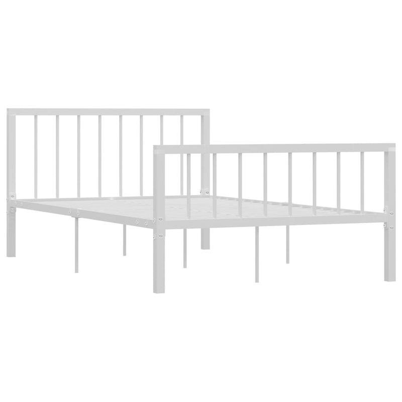 Casa si Gradina - Mobilier - Paturi si accesorii - Paturi - Cadru de pat, alb, 120 x 200 cm, metal - Infinity.ro