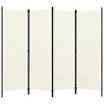 Casa si Gradina - Decoratiuni - Pereti despartitori si paravane - Paravan de camera cu 4 panouri, alb, 200 x 180 cm - Infinity.ro