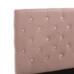 Casa si Gradina - Mobilier - Paturi si accesorii - Paturi - Cadru de pat, roz, 100 x 200 cm, catifea - Infinity.ro