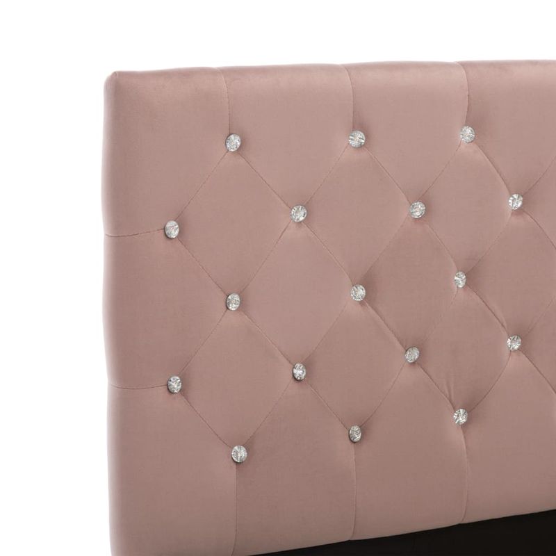 Casa si Gradina - Mobilier - Paturi si accesorii - Paturi - Cadru de pat, roz, 100 x 200 cm, catifea - Infinity.ro