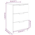 Casa si Gradina - Mobilier - Comode si corpuri - Noptiere - Noptiere, stejar sonoma, 40x36x65 cm - Infinity.ro