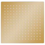 Casa si Gradina - Sanitare - Cazi si cabine de dus - Coloane si seturi de dus - Cap de dus tip ploaie rotund, auriu, 30x30 cm, otel inoxidabil - Infinity.ro