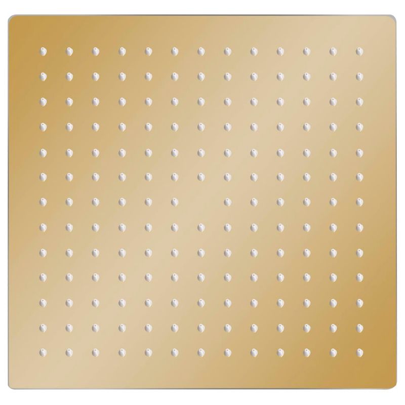 Casa si Gradina - Sanitare - Cazi si cabine de dus - Coloane si seturi de dus - Cap de dus tip ploaie rotund, auriu, 30x30 cm, otel inoxidabil - Infinity.ro