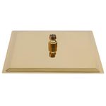 Casa si Gradina - Sanitare - Cazi si cabine de dus - Coloane si seturi de dus - Cap de dus tip ploaie rotund, auriu, 30x30 cm, otel inoxidabil - Infinity.ro