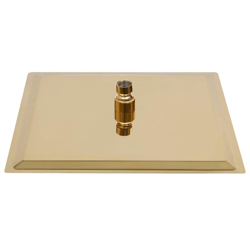 Casa si Gradina - Sanitare - Cazi si cabine de dus - Coloane si seturi de dus - Cap de dus tip ploaie rotund, auriu, 30x30 cm, otel inoxidabil - Infinity.ro