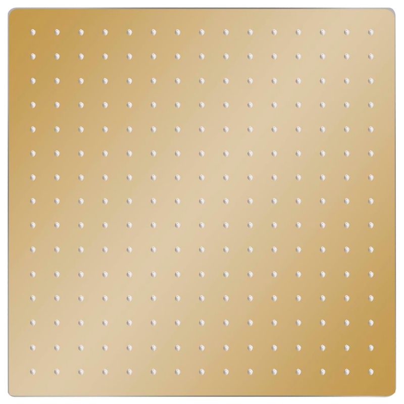 Casa si Gradina - Sanitare - Cazi si cabine de dus - Coloane si seturi de dus - Cap de dus tip ploaie rotund, auriu 40 x 40 cm otel inoxidabil - Infinity.ro