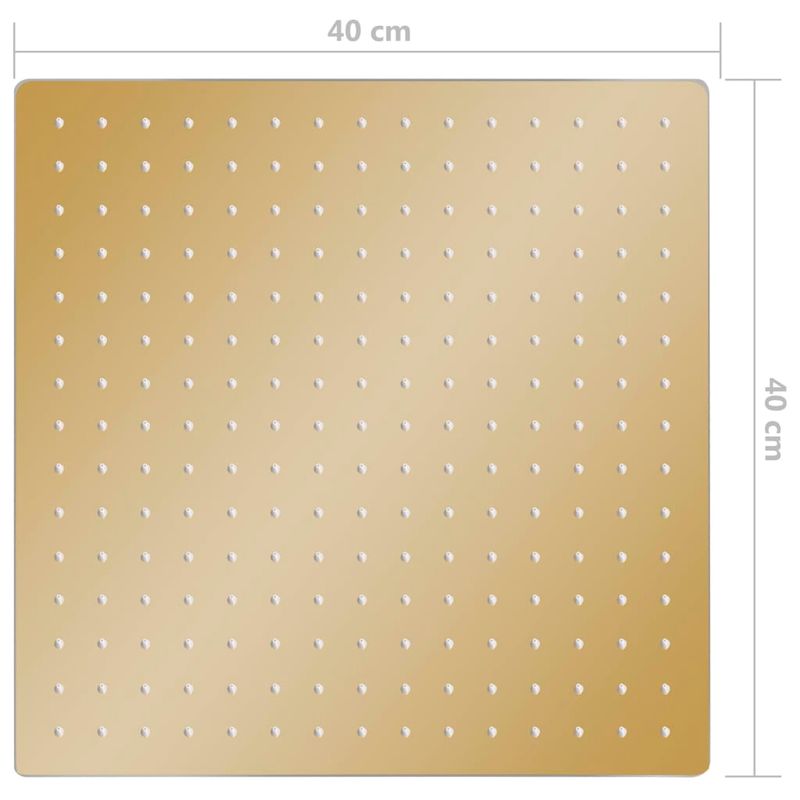 Casa si Gradina - Sanitare - Cazi si cabine de dus - Coloane si seturi de dus - Cap de dus tip ploaie rotund, auriu 40 x 40 cm otel inoxidabil - Infinity.ro