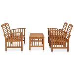 Casa si Gradina - Gradina si terasa - Mobilier exterior - Seturi mobila gradina - Set mobilier de gradina, 4 piese, lemn masiv de acacia - Infinity.ro