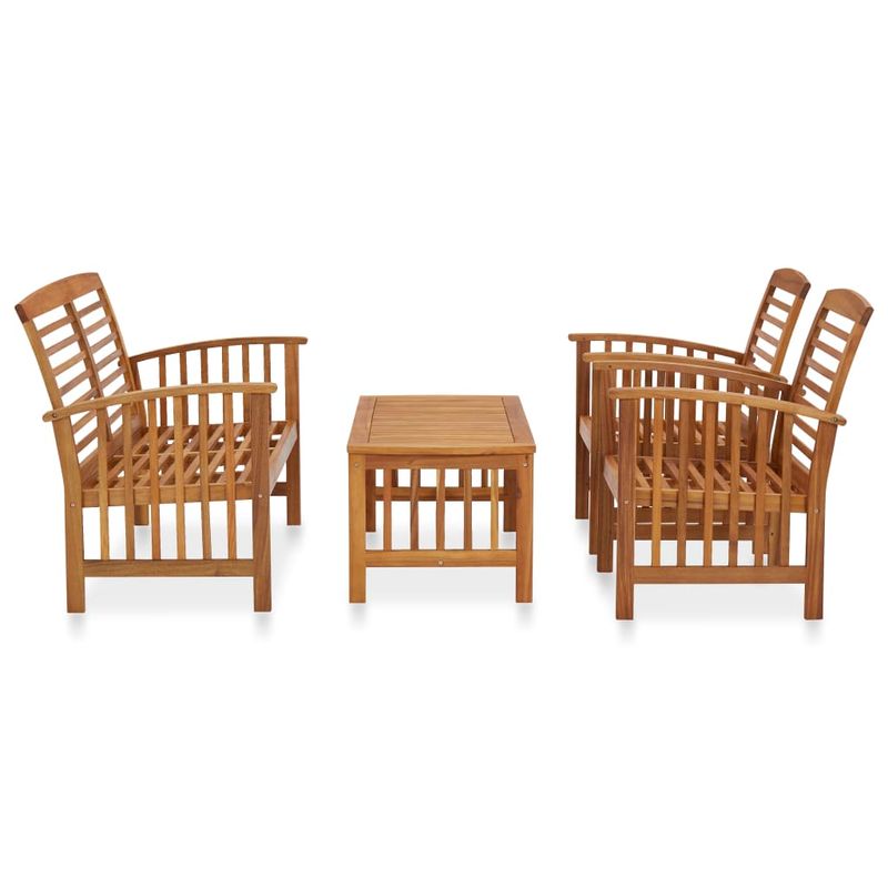 Casa si Gradina - Gradina si terasa - Mobilier exterior - Seturi mobila gradina - Set mobilier de gradina, 4 piese, lemn masiv de acacia - Infinity.ro