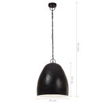 Casa si Gradina - Corpuri si surse de iluminat - Lustre si pendule - Lampa suspendata industriala , negru, 42 cm, rotund, 25 W, E27 - Infinity.ro