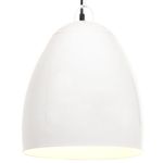 Casa si Gradina - Corpuri si surse de iluminat - Veioze si lampi - Lampi de veghe - Lampa suspendata industriala , 25 W, alb, 42 cm, E27, rotund - Infinity.ro