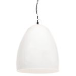 Casa si Gradina - Corpuri si surse de iluminat - Veioze si lampi - Lampi de veghe - Lampa suspendata industriala , 25 W, alb, 42 cm, E27, rotund - Infinity.ro