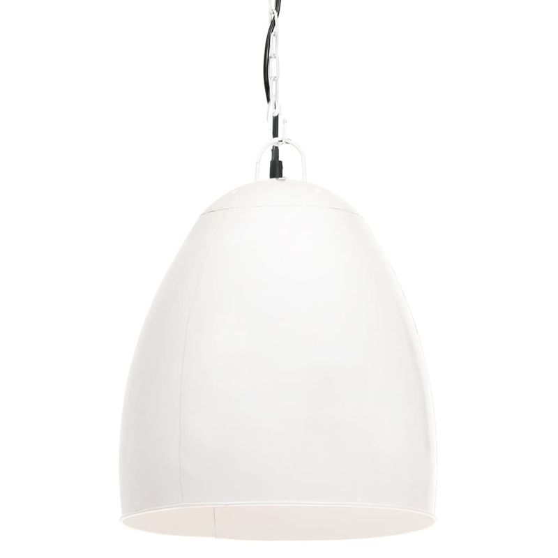 Casa si Gradina - Corpuri si surse de iluminat - Veioze si lampi - Lampi de veghe - Lampa suspendata industriala , 25 W, alb, 42 cm, E27, rotund - Infinity.ro