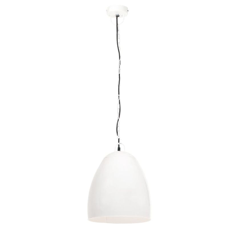 Casa si Gradina - Corpuri si surse de iluminat - Veioze si lampi - Lampi de veghe - Lampa suspendata industriala , 25 W, alb, 42 cm, E27, rotund - Infinity.ro