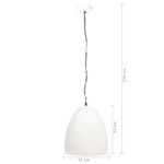 Casa si Gradina - Corpuri si surse de iluminat - Veioze si lampi - Lampi de veghe - Lampa suspendata industriala , 25 W, alb, 42 cm, E27, rotund - Infinity.ro