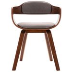 Casa si Gradina - Mobilier - Scaune si fotolii - Scaune - Scaun de bucatarie, gri taupe, lemn curbat & tesatura - Infinity.ro