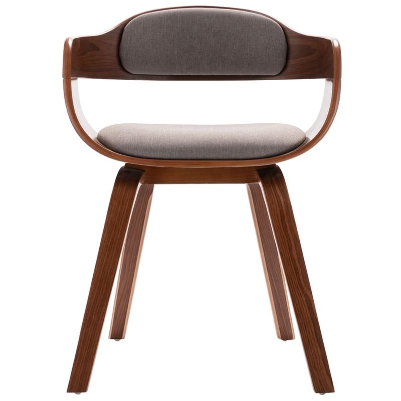 Casa si Gradina - Mobilier - Scaune si fotolii - Scaune - Scaun de bucatarie, gri taupe, lemn curbat & tesatura - Infinity.ro