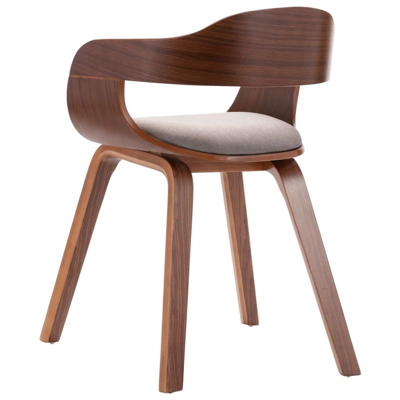 Casa si Gradina - Mobilier - Scaune si fotolii - Scaune - Scaun de bucatarie, gri taupe, lemn curbat & tesatura - Infinity.ro