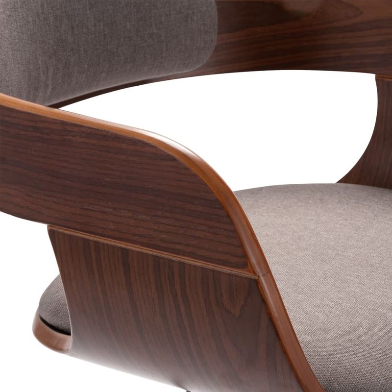Casa si Gradina - Mobilier - Scaune si fotolii - Scaune - Scaun de bucatarie, gri taupe, lemn curbat & tesatura - Infinity.ro
