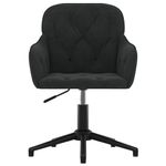 Casa si Gradina - Mobilier - Scaune si fotolii - Scaune - Scaune de bucatarie pivotante, 2 buc., negru, catifea - Infinity.ro
